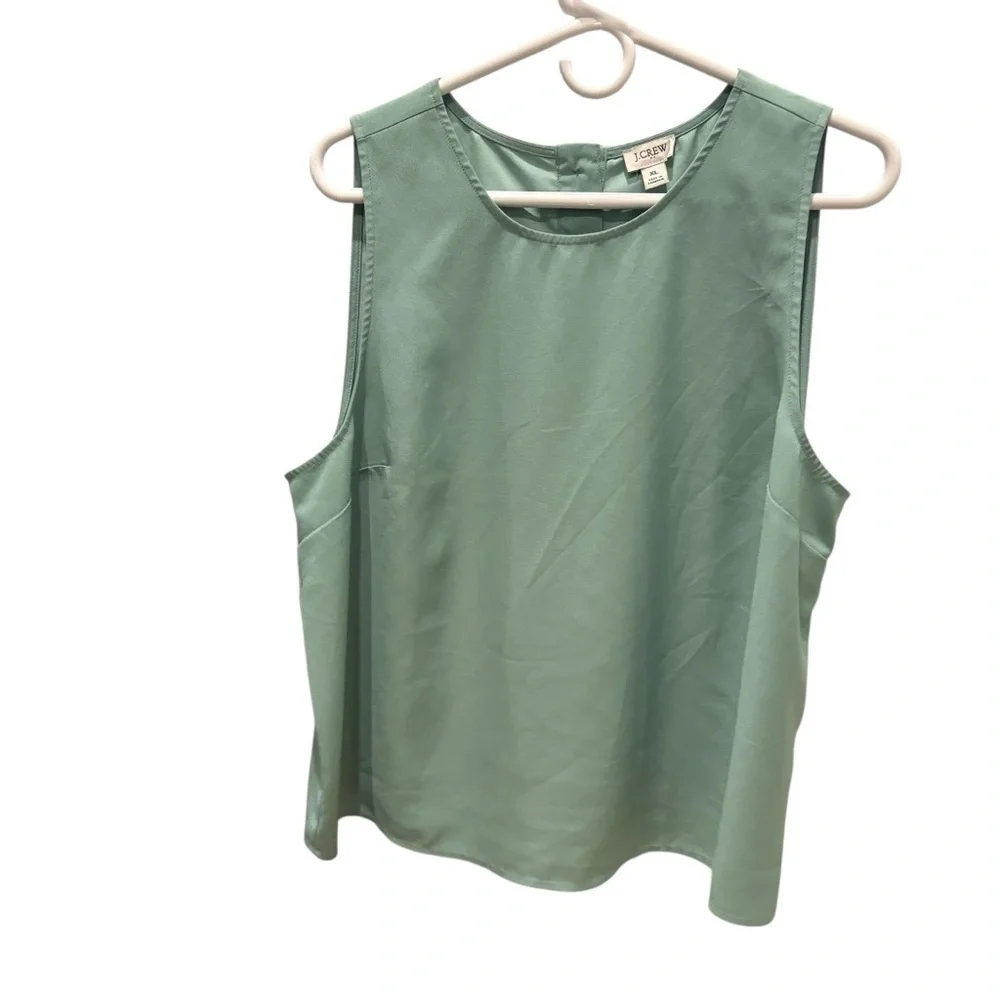 J. Crew Mint Green Sleeveless Blouse/ Shell